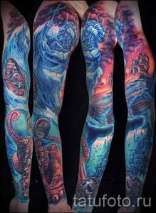Тату Посейдон - фото для статьи про значение татуировки Посейдон - tatufoto.ru - 7