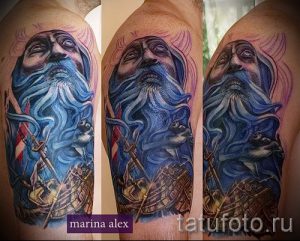 Тату Посейдон - фото для статьи про значение татуировки Посейдон - tatufoto.ru - 16