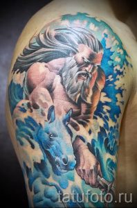 Тату Посейдон - фото для статьи про значение татуировки Посейдон - tatufoto.ru - 19