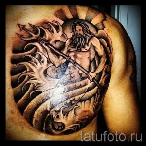 Тату Посейдон - фото для статьи про значение татуировки Посейдон - tatufoto.ru - 24