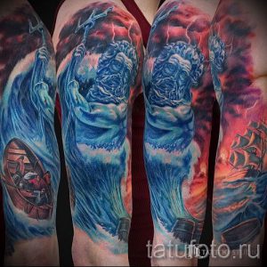 Тату Посейдон - фото для статьи про значение татуировки Посейдон - tatufoto.ru - 25