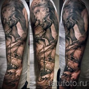 Тату Посейдон - фото для статьи про значение татуировки Посейдон - tatufoto.ru - 29