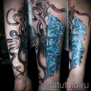 Тату Посейдон - фото для статьи про значение татуировки Посейдон - tatufoto.ru - 31