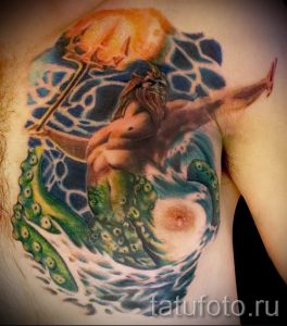 Тату Посейдон - фото для статьи про значение татуировки Посейдон - tatufoto.ru - 32