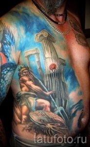 Тату Посейдон - фото для статьи про значение татуировки Посейдон - tatufoto.ru - 37