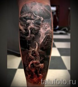 Тату Посейдон - фото для статьи про значение татуировки Посейдон - tatufoto.ru - 39