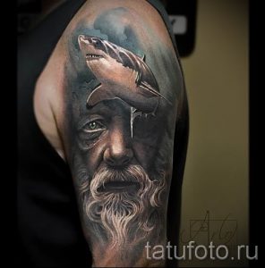 Тату Посейдон - фото для статьи про значение татуировки Посейдон - tatufoto.ru - 40