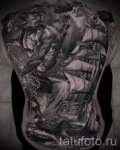 Тату Посейдон - фото для статьи про значение татуировки Посейдон - tatufoto.ru - 46