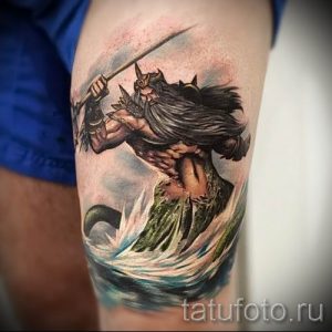 Тату Посейдон - фото для статьи про значение татуировки Посейдон - tatufoto.ru - 47