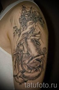 Тату Посейдон - фото для статьи про значение татуировки Посейдон - tatufoto.ru - 48