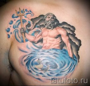 Тату Посейдон - фото для статьи про значение татуировки Посейдон - tatufoto.ru - 56