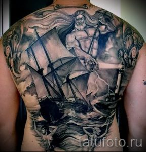 Тату Посейдон - фото для статьи про значение татуировки Посейдон - tatufoto.ru - 59