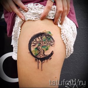 Тату дерево жизни фото для статьи про значение татуировки 16