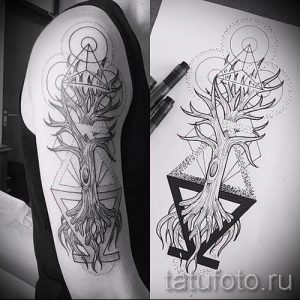 Тату дерево жизни фото для статьи про значение татуировки 23