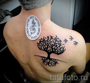 Тату дерево жизни фото для статьи про значение татуировки 29