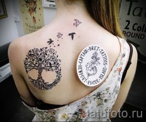 Тату дерево жизни фото для статьи про значение татуировки 36