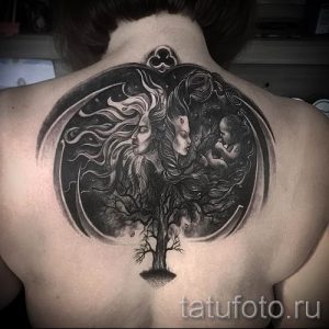 Тату дерево жизни фото для статьи про значение татуировки 49