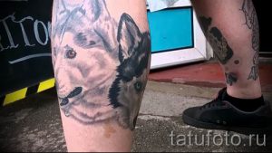 Тату хаски - фото пример готовой тату для статьи про значение 1