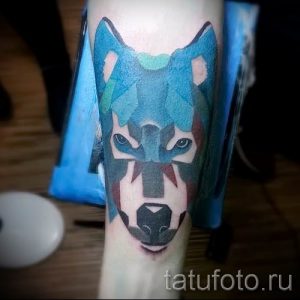 Тату хаски - фото пример готовой тату для статьи про значение 16