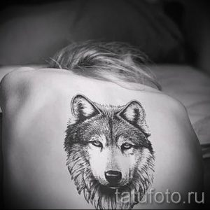 Тату хаски - фото пример готовой тату для статьи про значение 22