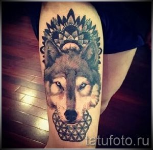 Тату хаски - фото пример готовой тату для статьи про значение 58