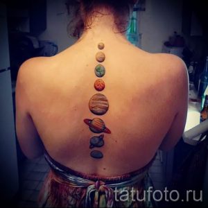Фото пример тату планеты для статьи про значение татуировки планета - tatufoto.ru - 3