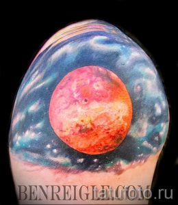 Фото пример тату планеты для статьи про значение татуировки планета - tatufoto.ru - 14