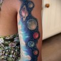 Фото пример тату планеты для статьи про значение татуировки планета - tatufoto.ru - 16