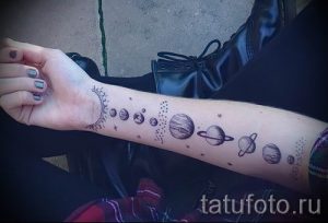 Фото пример тату планеты для статьи про значение татуировки планета - tatufoto.ru - 18