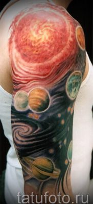 Фото пример тату планеты для статьи про значение татуировки планета — tatufoto.ru — 23