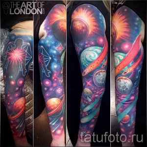Фото пример тату планеты для статьи про значение татуировки планета - tatufoto.ru - 25