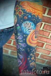 Фото пример тату планеты для статьи про значение татуировки планета - tatufoto.ru - 28