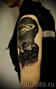 Фото пример тату планеты для статьи про значение татуировки планета - tatufoto.ru - 33