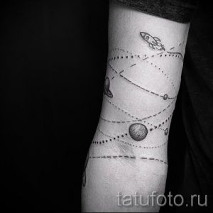 Фото пример тату планеты для статьи про значение татуировки планета - tatufoto.ru - 34