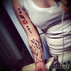Фото пример тату планеты для статьи про значение татуировки планета - tatufoto.ru - 38