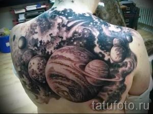 Фото пример тату планеты для статьи про значение татуировки планета - tatufoto.ru - 39