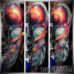Фото пример тату планеты для статьи про значение татуировки планета - tatufoto.ru - 50