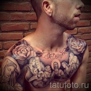 Фото тату Иисуса Христа для статьи про значение татуировки Иисус - tatufoto.ru - 15