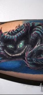 Фото тату Чеширский кот для статьи про значение рисунка татуировки — tatufoto.ru — 17