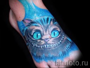 Фото тату Чеширский кот для статьи про значение рисунка татуировки - tatufoto.ru - 29