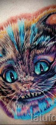 Фото тату Чеширский кот для статьи про значение рисунка татуировки — tatufoto.ru — 34