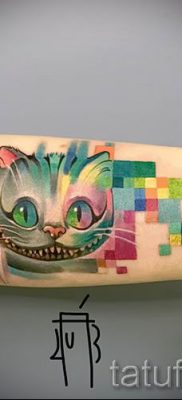 Фото тату Чеширский кот для статьи про значение рисунка татуировки — tatufoto.ru — 39