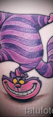 Фото тату Чеширский кот для статьи про значение рисунка татуировки — tatufoto.ru — 42