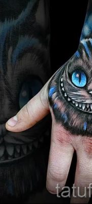 Фото тату Чеширский кот для статьи про значение рисунка татуировки — tatufoto.ru — 45