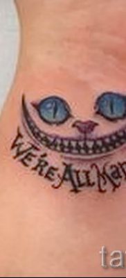 Фото тату Чеширский кот для статьи про значение рисунка татуировки — tatufoto.ru — 53