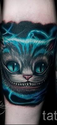Фото тату Чеширский кот для статьи про значение рисунка татуировки — tatufoto.ru — 58