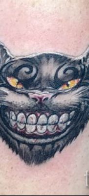 Фото тату Чеширский кот для статьи про значение рисунка татуировки — tatufoto.ru — 60