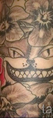 Фото тату Чеширский кот для статьи про значение рисунка татуировки — tatufoto.ru — 66