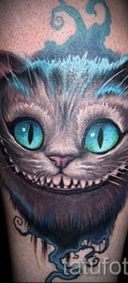 Фото тату Чеширский кот для статьи про значение рисунка татуировки — tatufoto.ru — 67