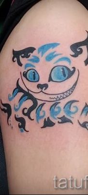 Фото тату Чеширский кот для статьи про значение рисунка татуировки — tatufoto.ru — 68